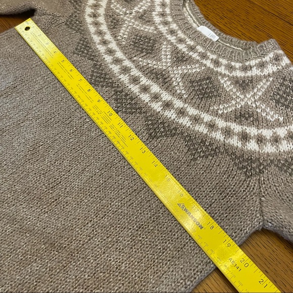 J.jill fair isle Nordic wool blend sweater S - Picture 4 of 9